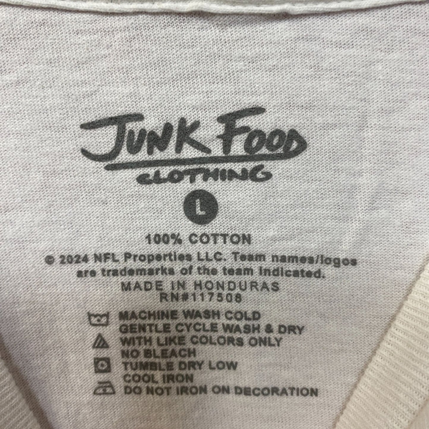 Junk Food Clothing NFL Cincinnati Bengals Helmet Logo T-Shirt Large
