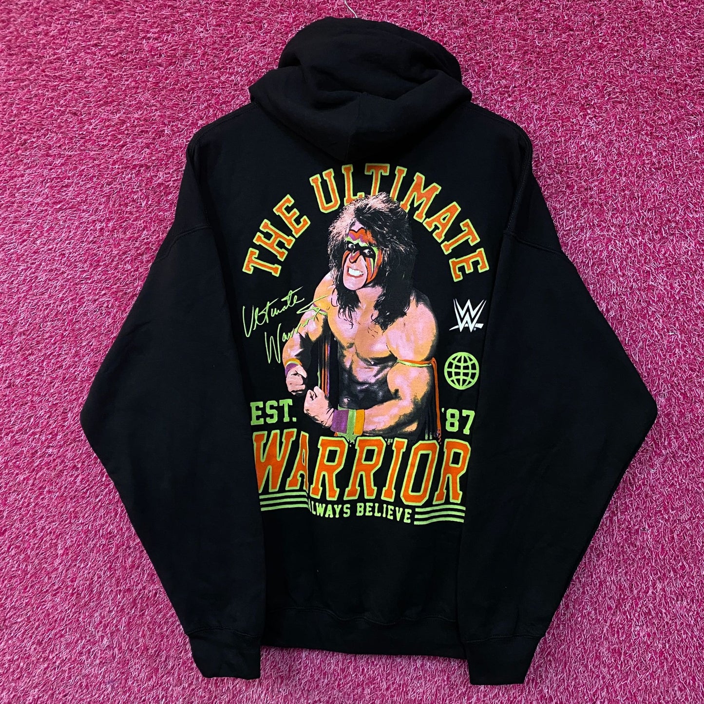 WWE Legends The Ultimate Warrior Always Believe Pullover Hoodie XL