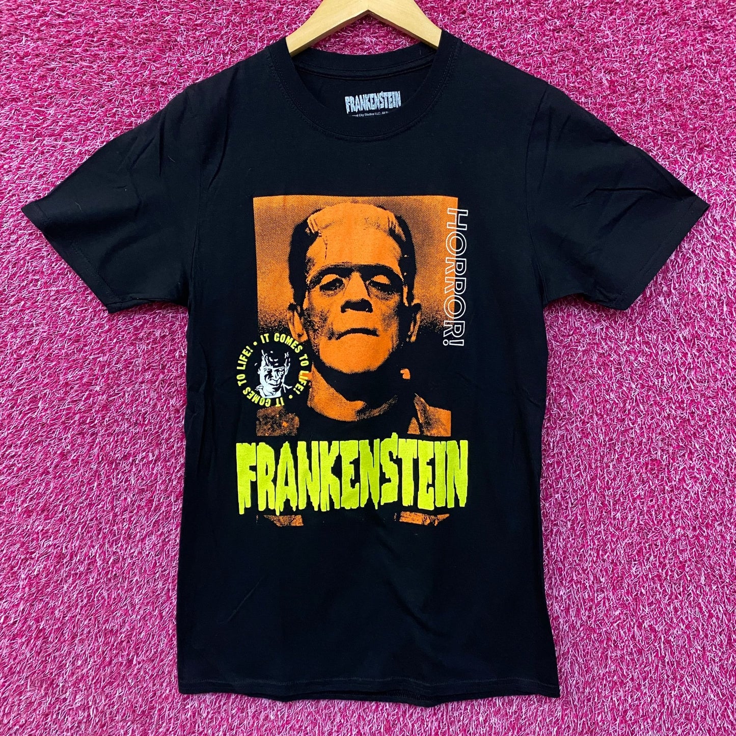 Frankenstein 1931 Classic Horror Film Promo Frankenstein Monsters T-Shirt Small
