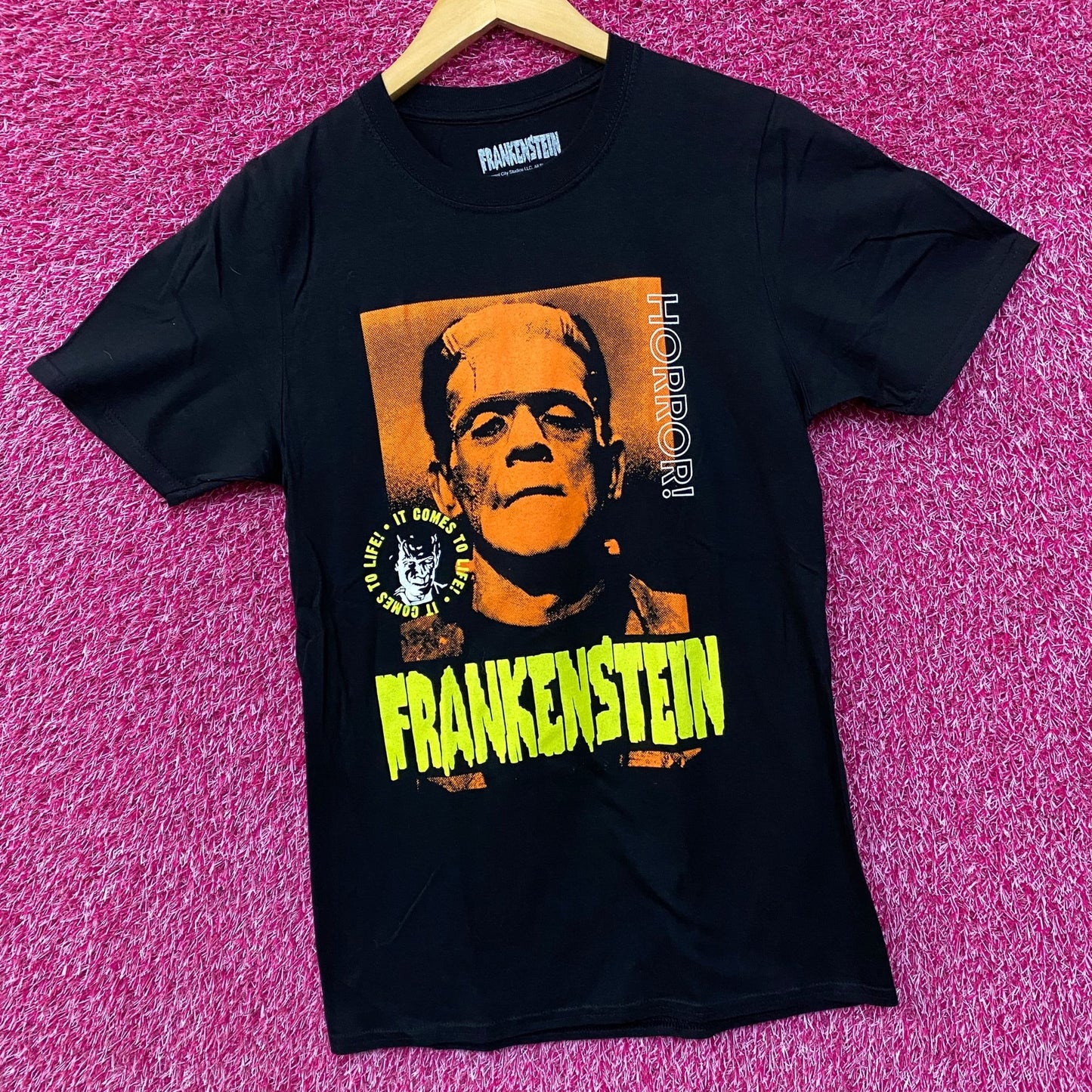 Frankenstein 1931 Classic Horror Film Promo Frankenstein Monsters T-Shirt Small