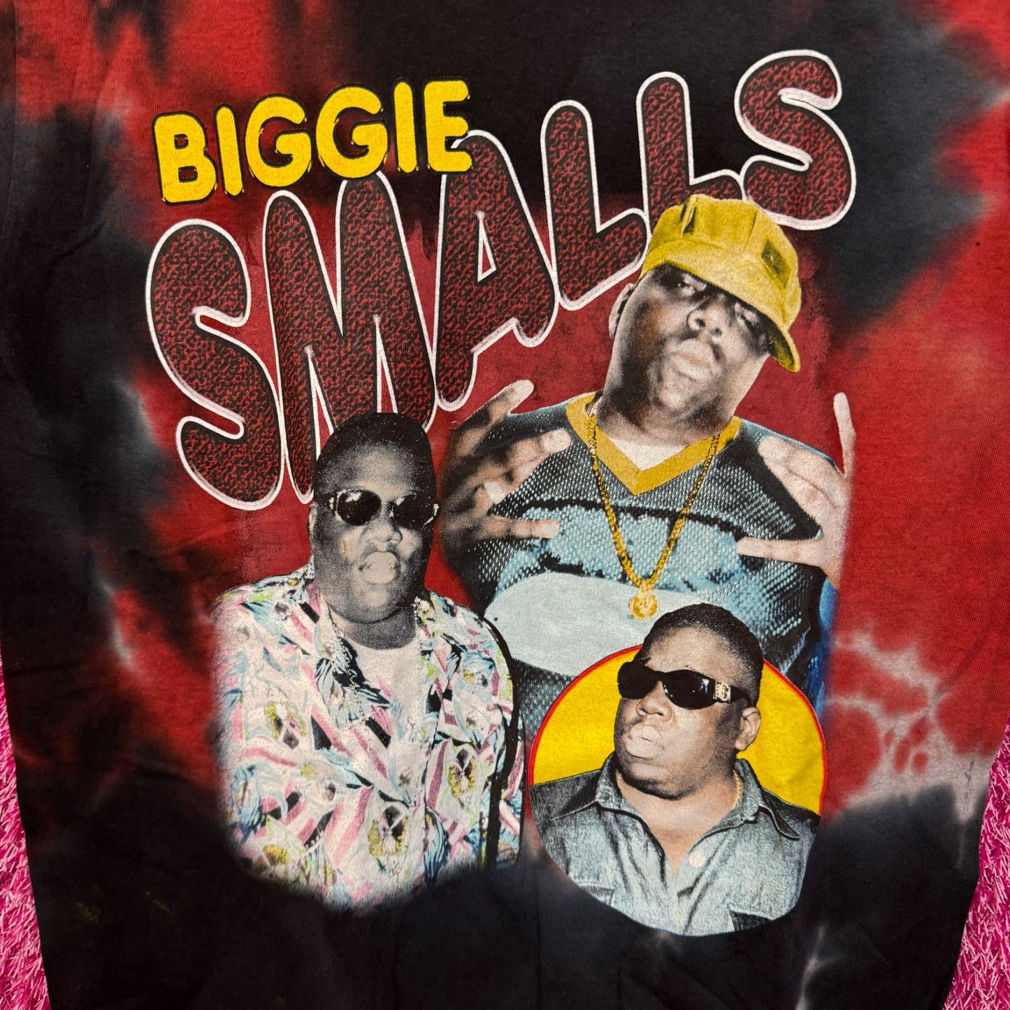 Biggie Smalls King of New York Hip Hop Collage Rap Tie Dye M