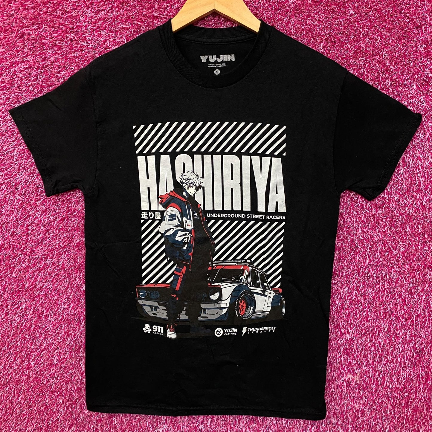 Yujin Clothing Hashiriya Underground Street Racers Car T-Shirt Small