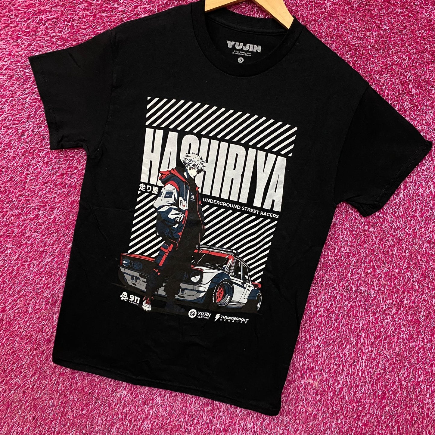 Yujin Clothing Hashiriya Underground Street Racers Car T-Shirt Small