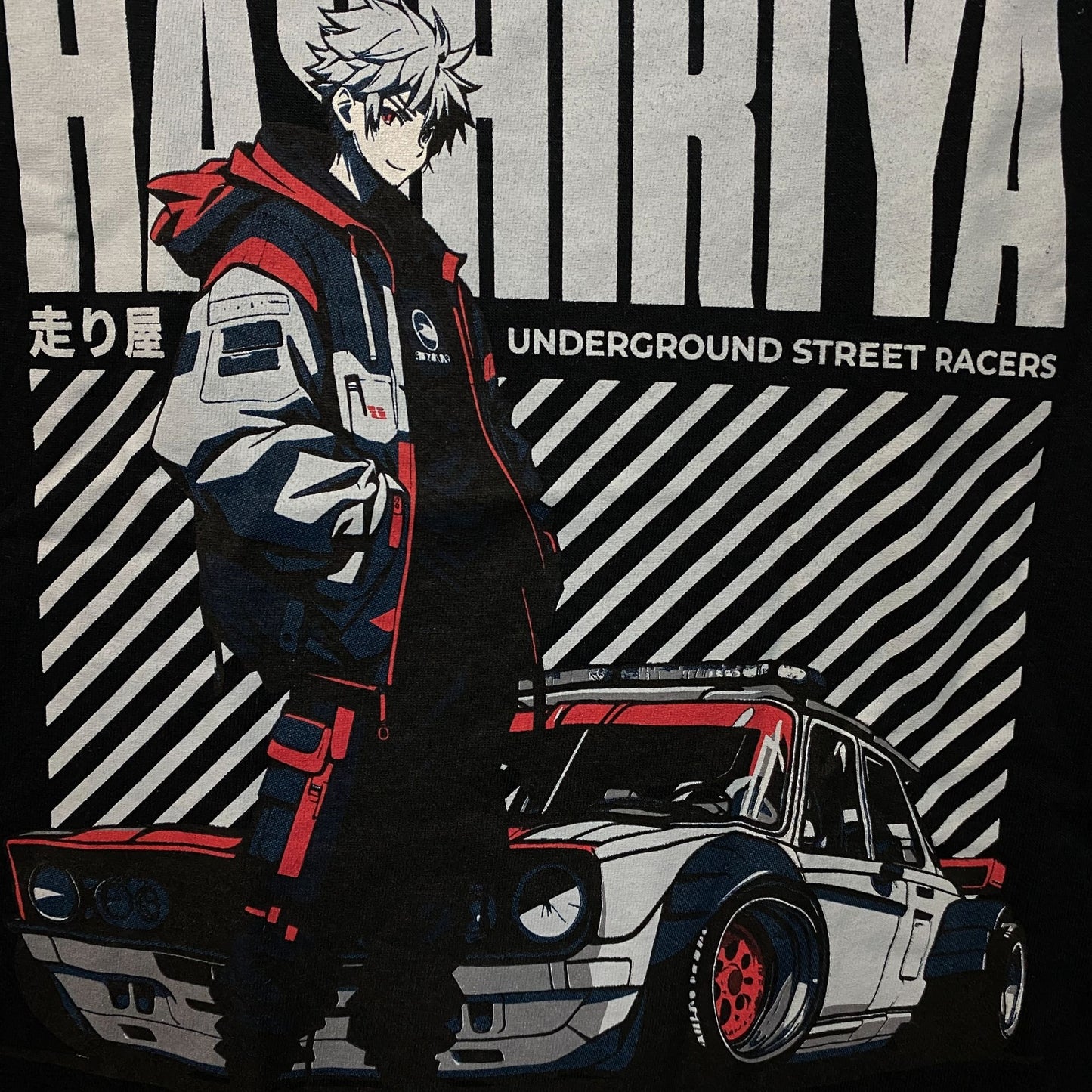 Yujin Clothing Hashiriya Underground Street Racers Car T-Shirt Small