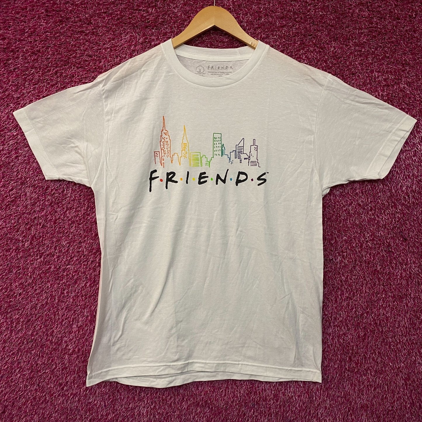 Friends the Television Series Logo Graphic T-Shirt Large