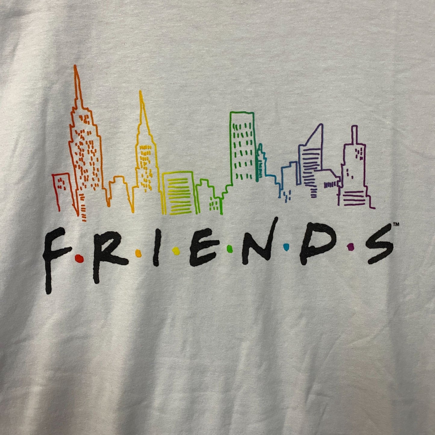 Friends the Television Series Logo Graphic T-Shirt Large