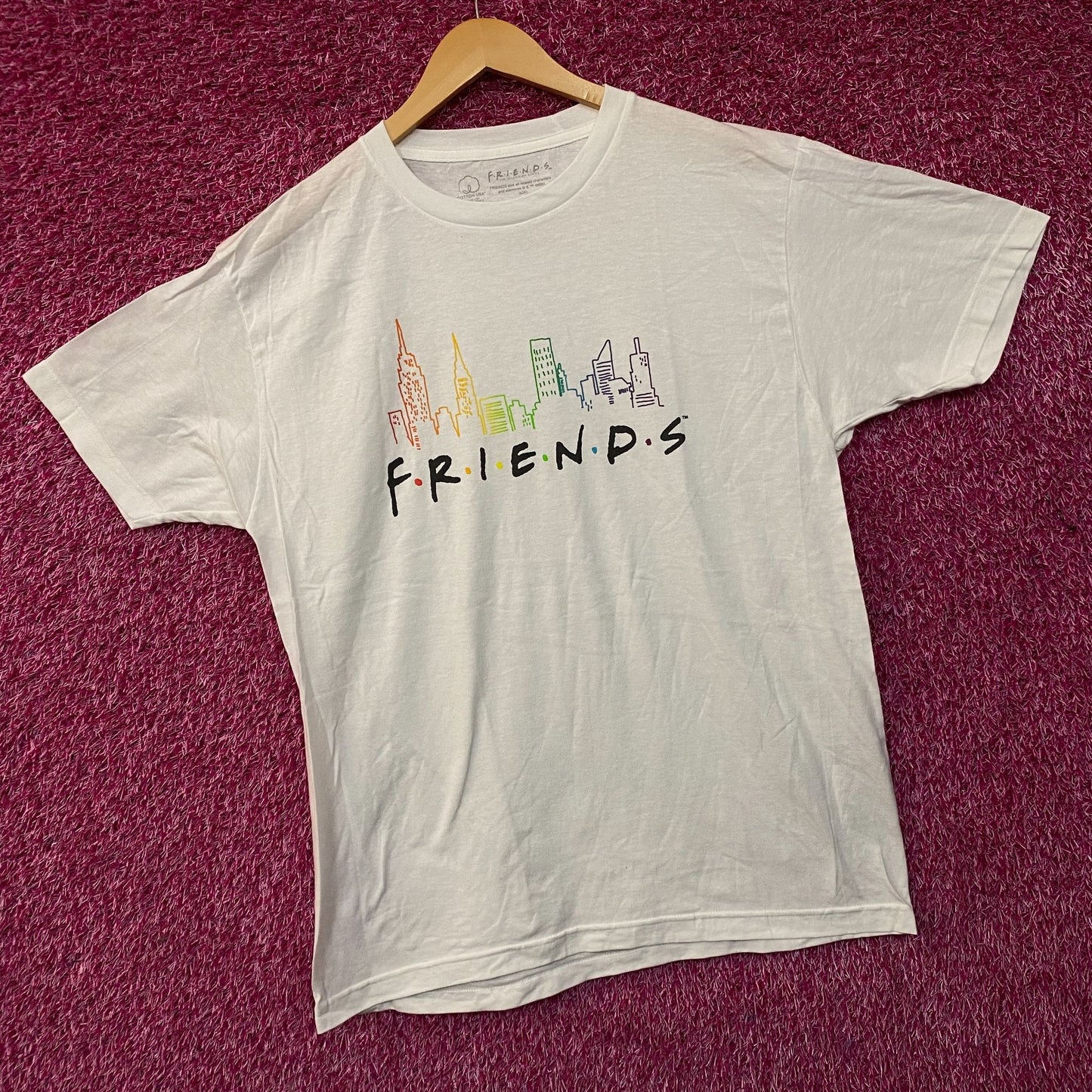 Friends the Television Series Logo Graphic T-Shirt Large