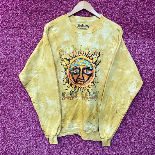 Sublime 40oz to Freedom Long Beach Sun Rock Band Crewneck L