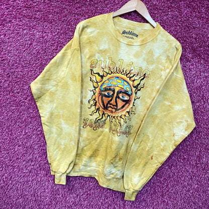 Sublime 40oz to Freedom Long Beach Sun Rock Band Crewneck L