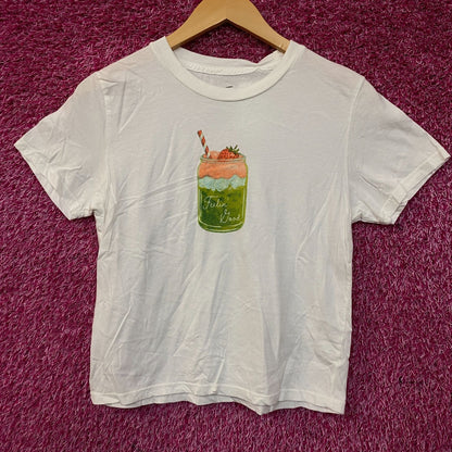 Junk Food Feelin Goof Matcha Graphic Crop Top Medium
