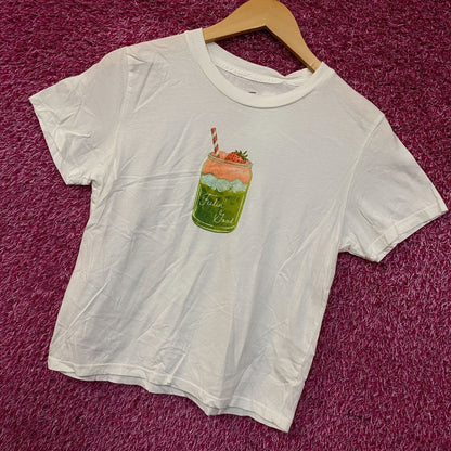 Junk Food Feelin Goof Matcha Graphic Crop Top Medium