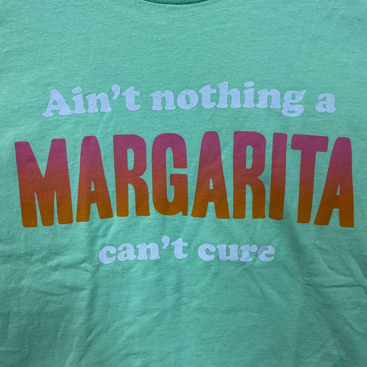 Junk Food Clothing "Ain't nothing a Margarita can't Cure" Crop T-shirt Medium