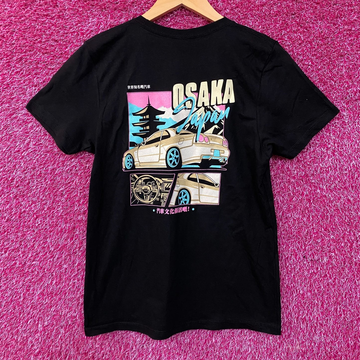 Pleasant Getaway Osaka Boys "Car Culture Is Alive!" Graphic Women's T-Shirt Large