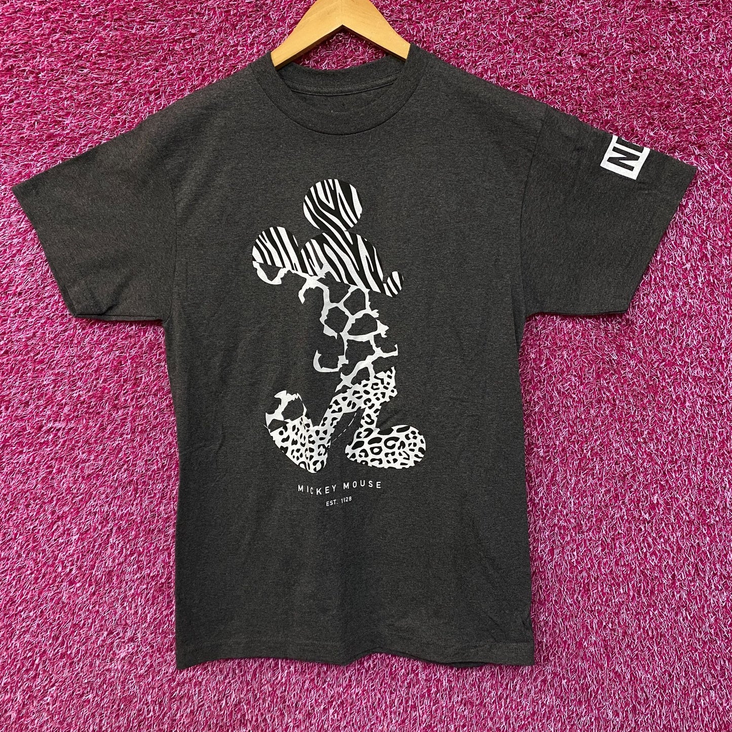 Mickey Mouse Animal Print Tshirt size medium