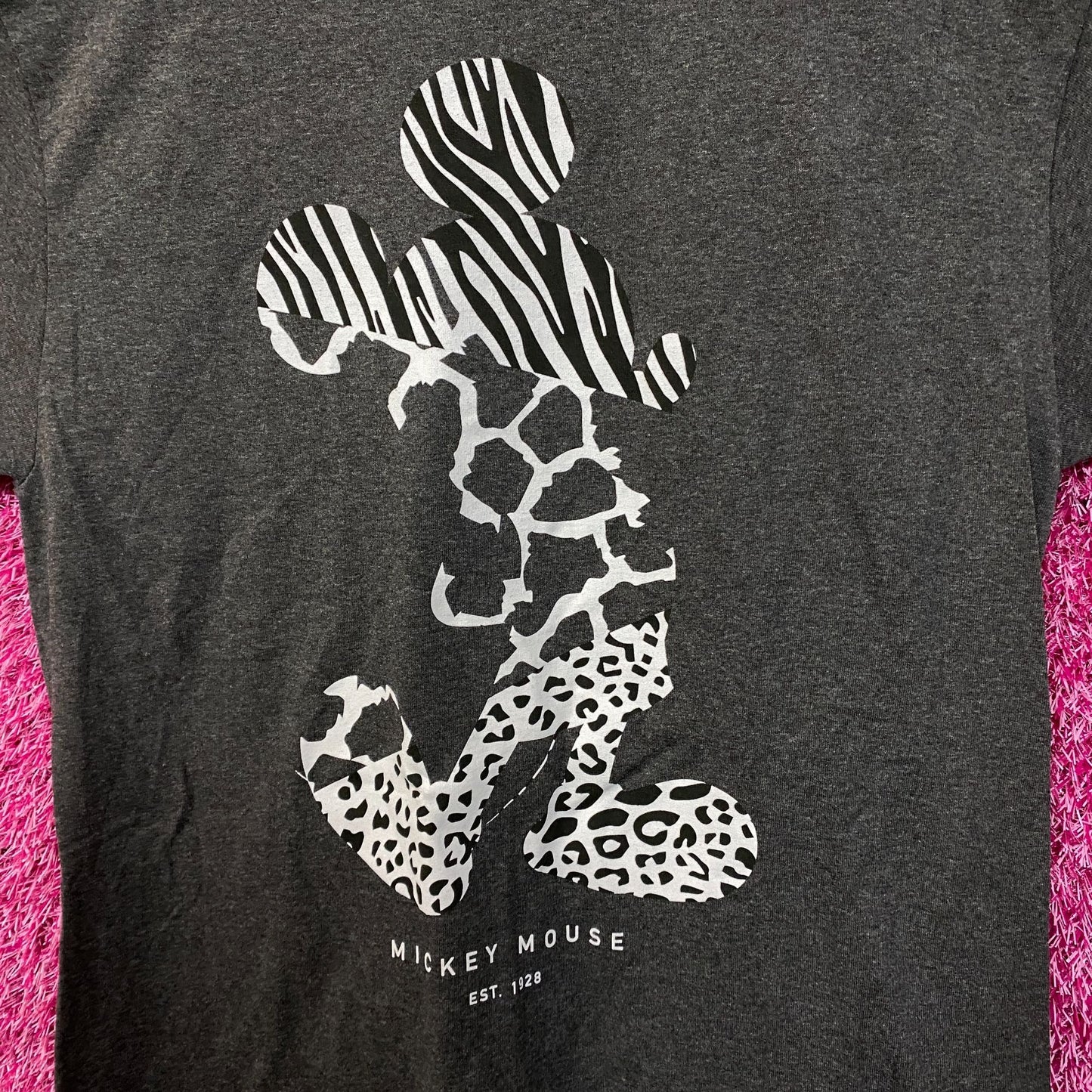Mickey Mouse Animal Print Tshirt size medium