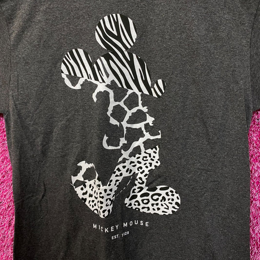 Mickey Mouse Animal Print Tshirt size medium