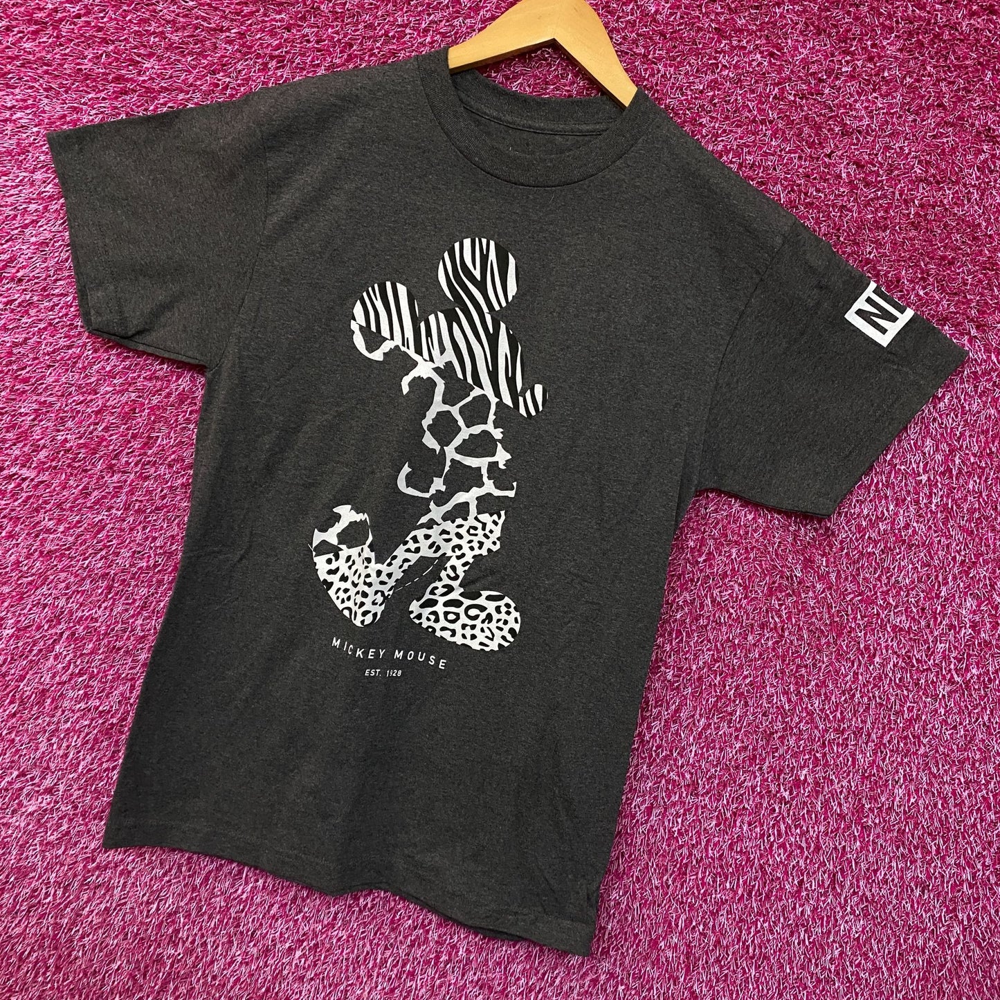 Mickey Mouse Animal Print Tshirt size medium