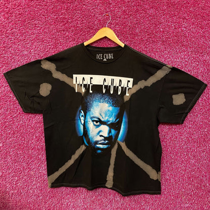 Ice Cube Face Graphic West Coast Hip-Hop Tie Dye T-Shirt 2XL