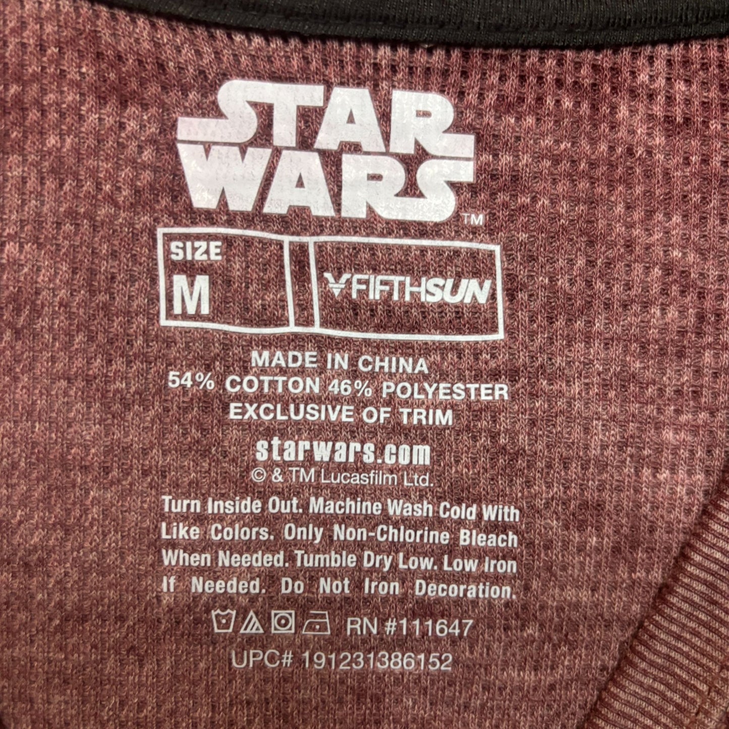 Star Wars Day of the Dead Thermal l/s T-shirt size medium