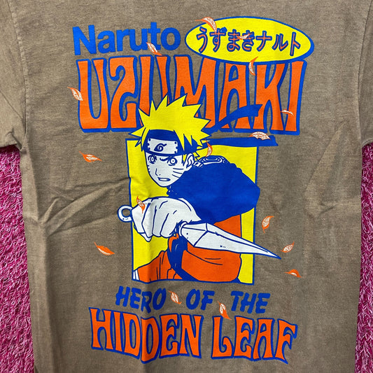 Naruto Uzimaki Hero of the Hidden Leaf Village Tee Medium