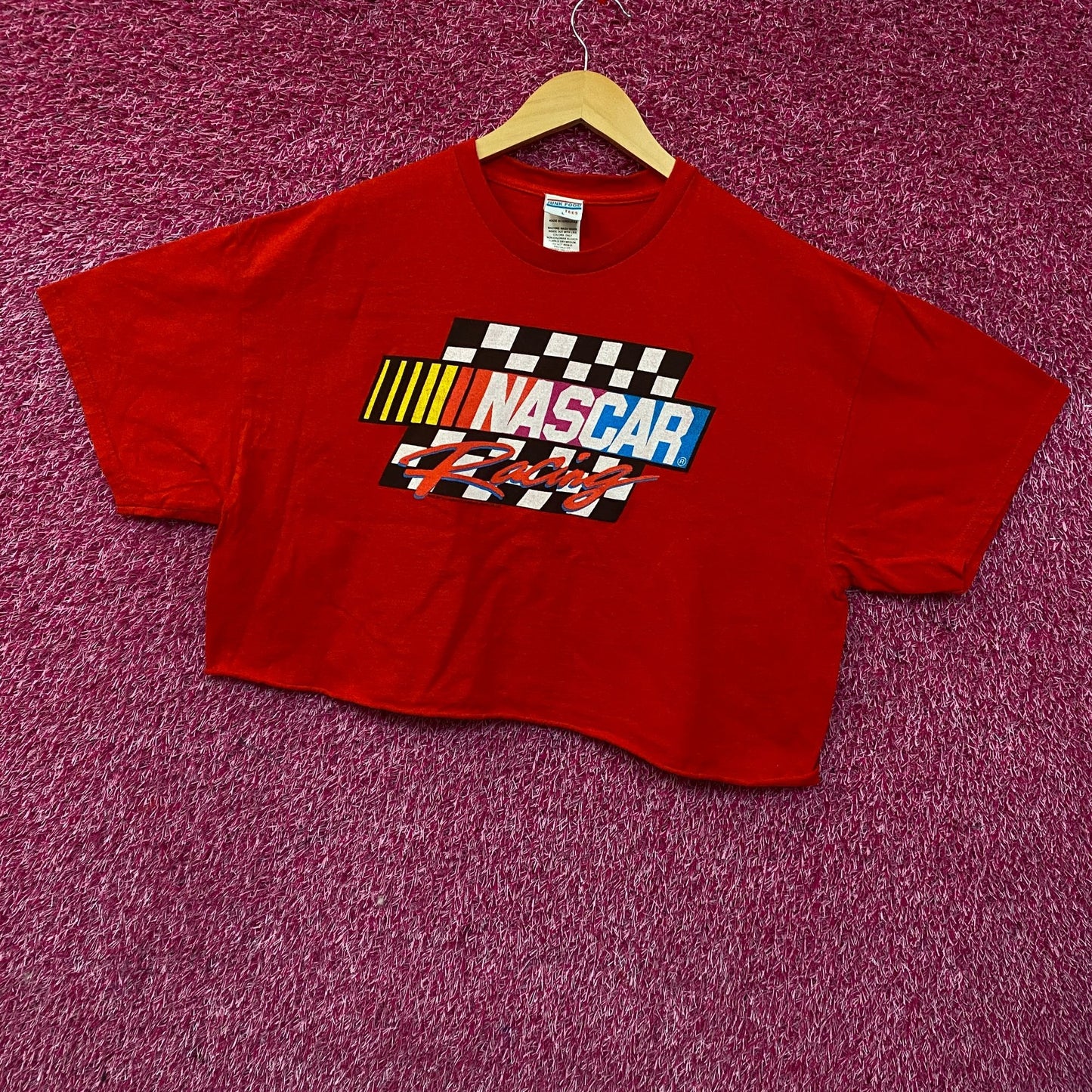 Junk Food Clothing NASCAR Racing Flea Market Crop Tee Large