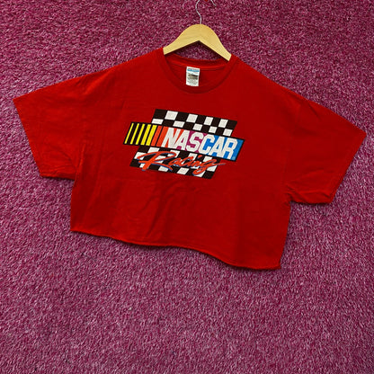 Junk Food Clothing NASCAR Racing Flea Market Crop Tee Large