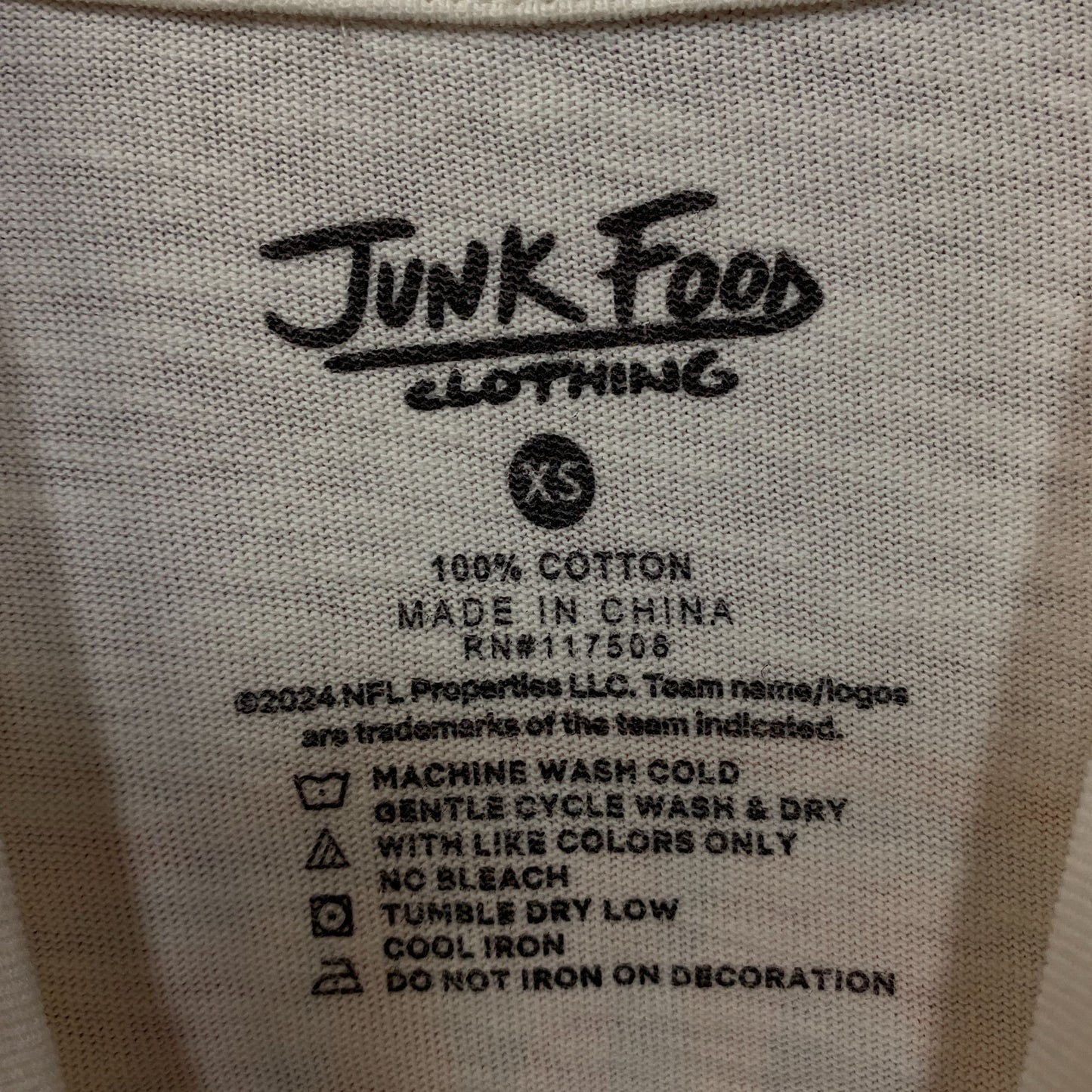 Junk Food Clothing Women's NFL Cleveland Browns Mock Neck Crop Tee XS