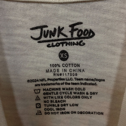 Junk Food Clothing Women's NFL Cleveland Browns Mock Neck Crop Tee XS