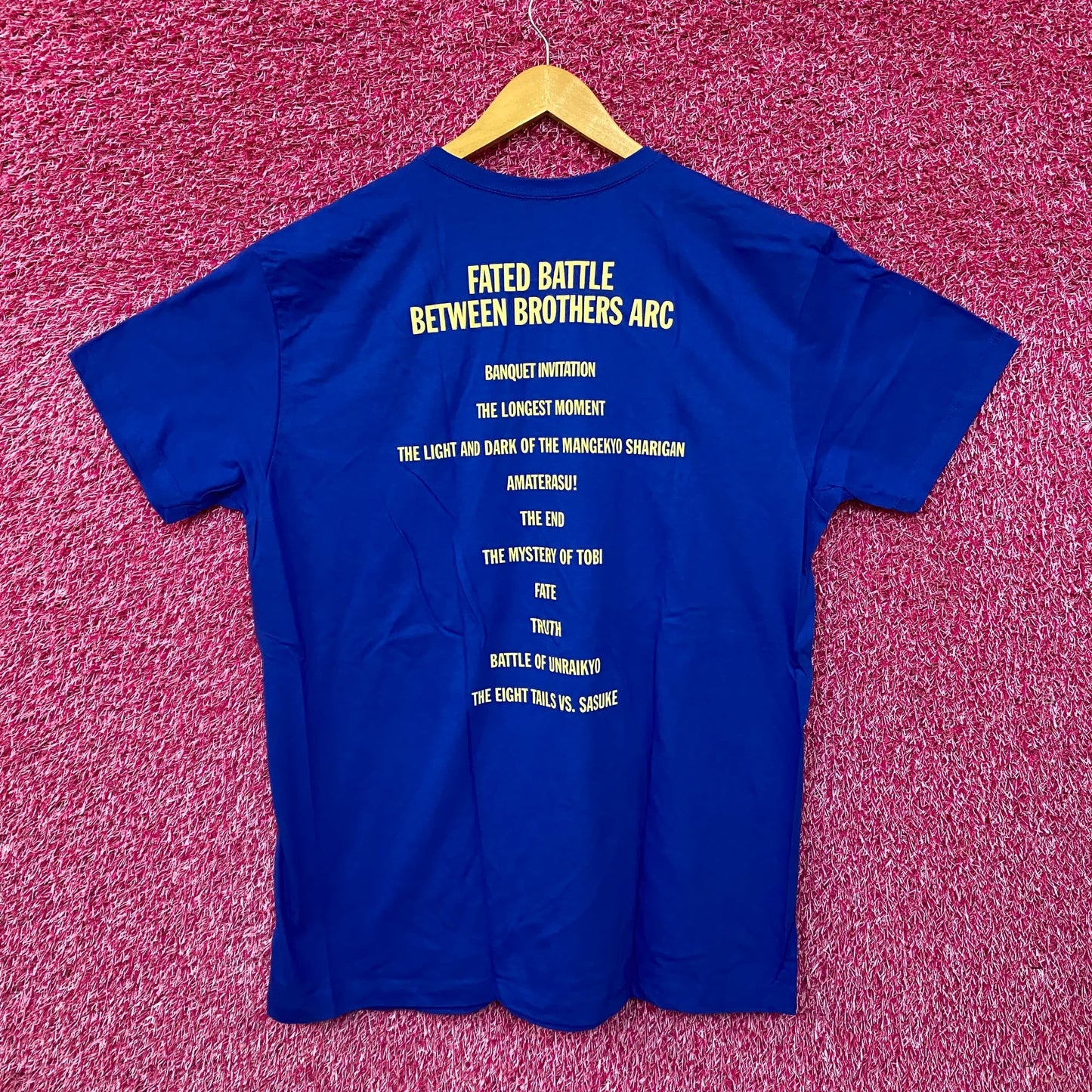 Naruto Sasuke Blue Anime Tshirt size Extra Large