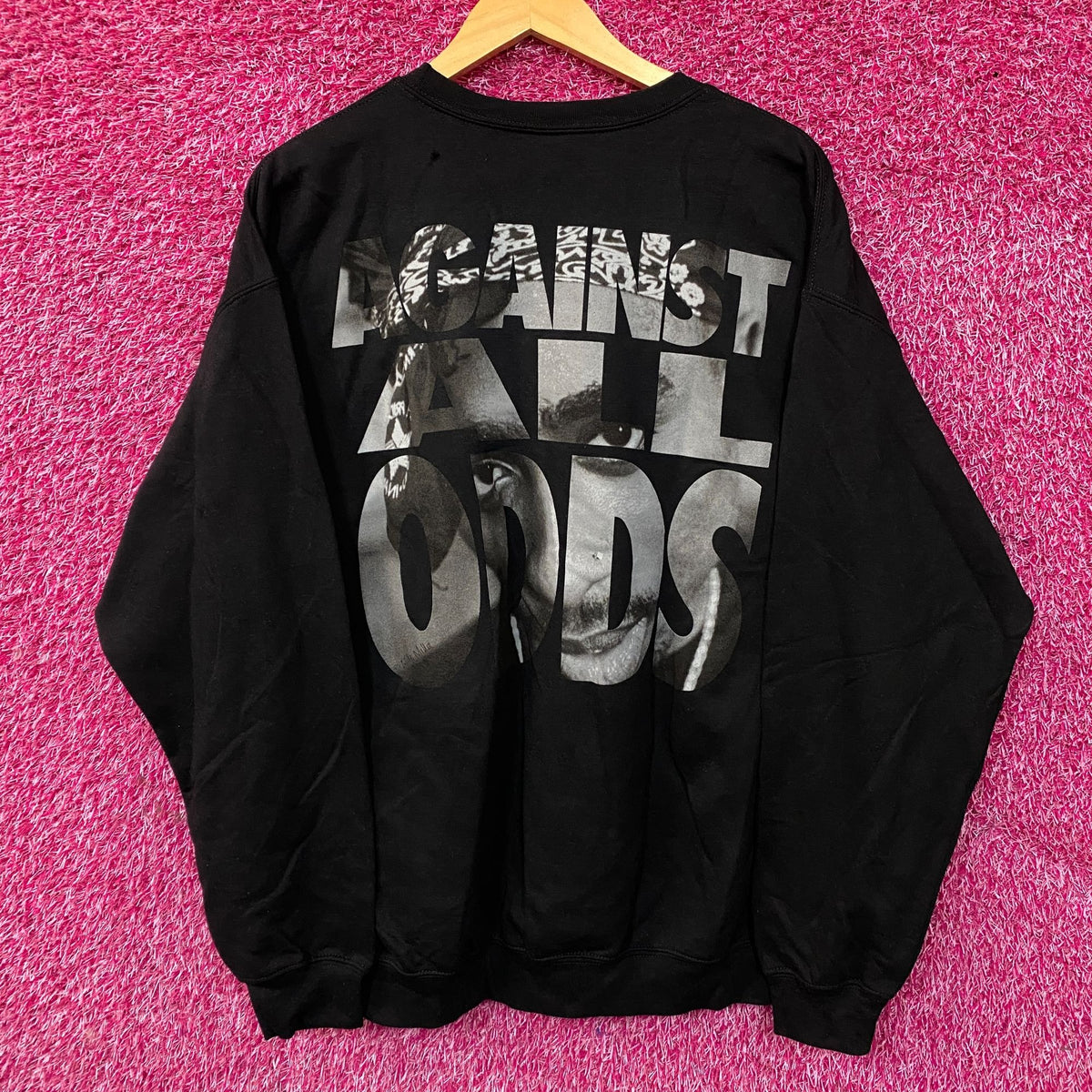 2Pac "Against All Odds" Graphic Crewneck Sweatshirt  Large