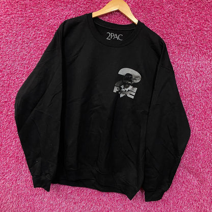 2Pac "Against All Odds" Graphic Crewneck Sweatshirt  Large