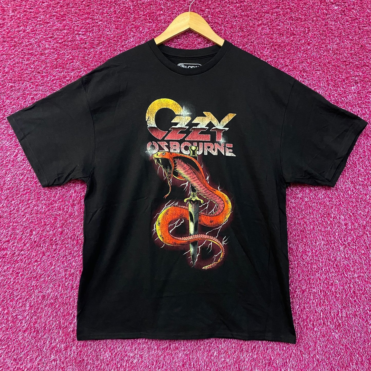 Ozzy Ozbourne Cobra Graphic Design T-Shirt XL