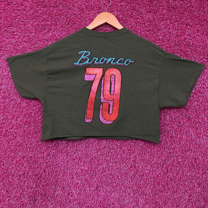 Junk Food Clothing Ford Bronco Off Road Ready Flea Market Women's Crop Tee Large