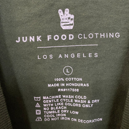 Junk Food Clothing Ford Bronco Off Road Ready Flea Market Women's Crop Tee Large