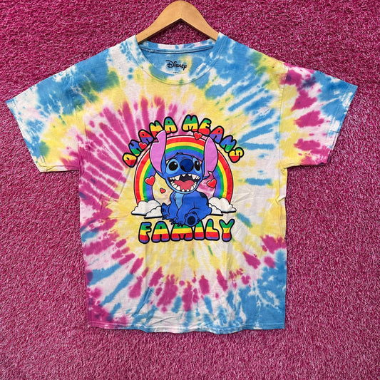 Stitch Ohana Means Family Lilo & Stitch Disney Tie Dye L
