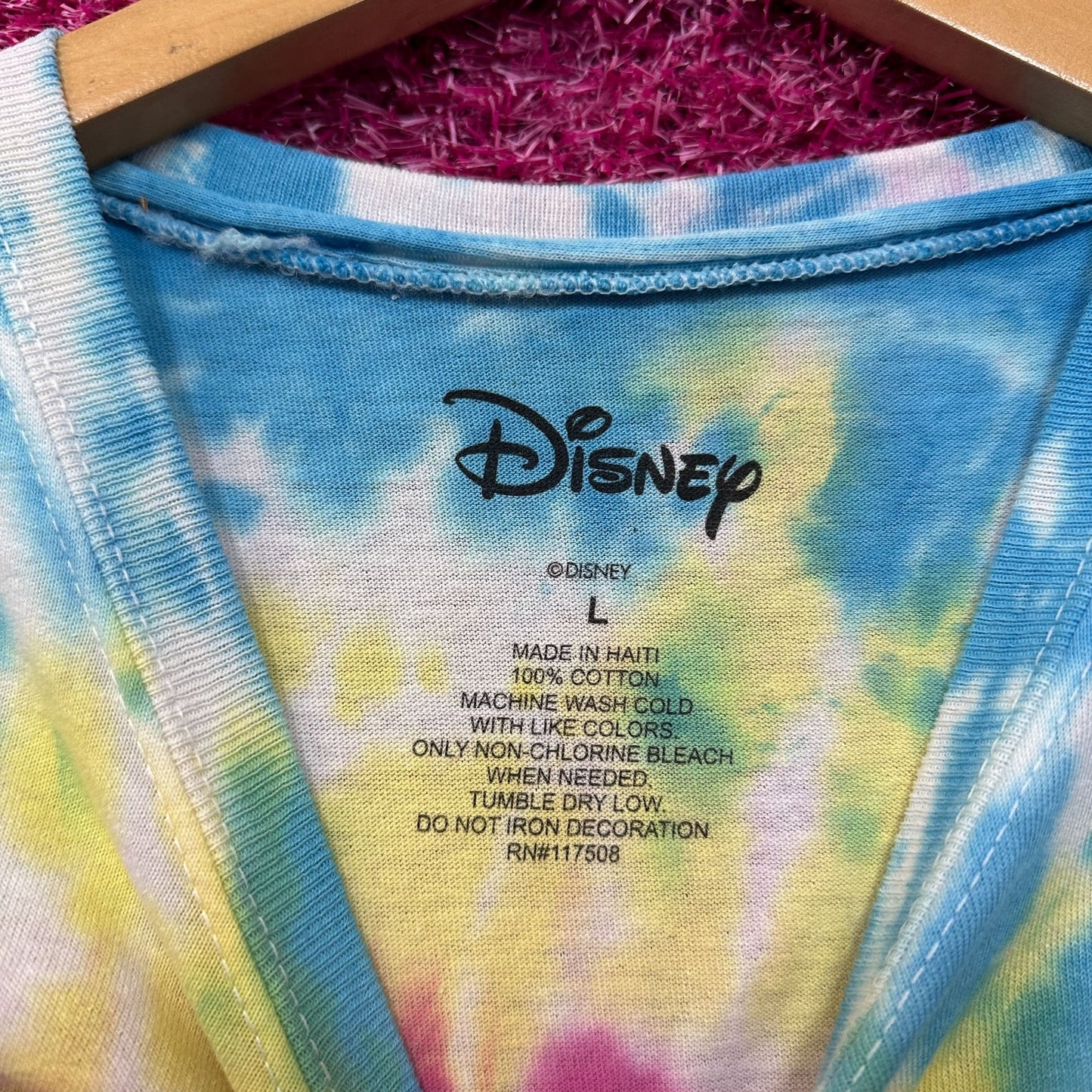 Stitch Ohana Means Family Lilo & Stitch Disney Tie Dye L