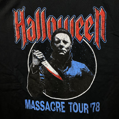 John Carpenter's Halloween Michael Myers Massacre Tour '78 Horror Graphic T-Shirt XL