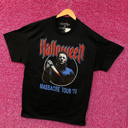 John Carpenter's Halloween Michael Myers Massacre Tour '78 Horror Graphic T-Shirt XL
