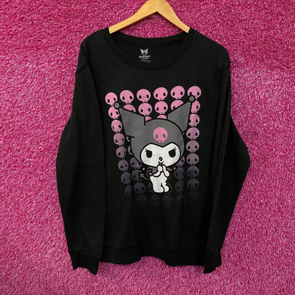 Kuromi skulls Crewneck sweater size large