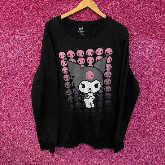 Kuromi skulls Crewneck sweater size large