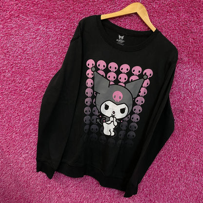 Kuromi skulls Crewneck sweater size large