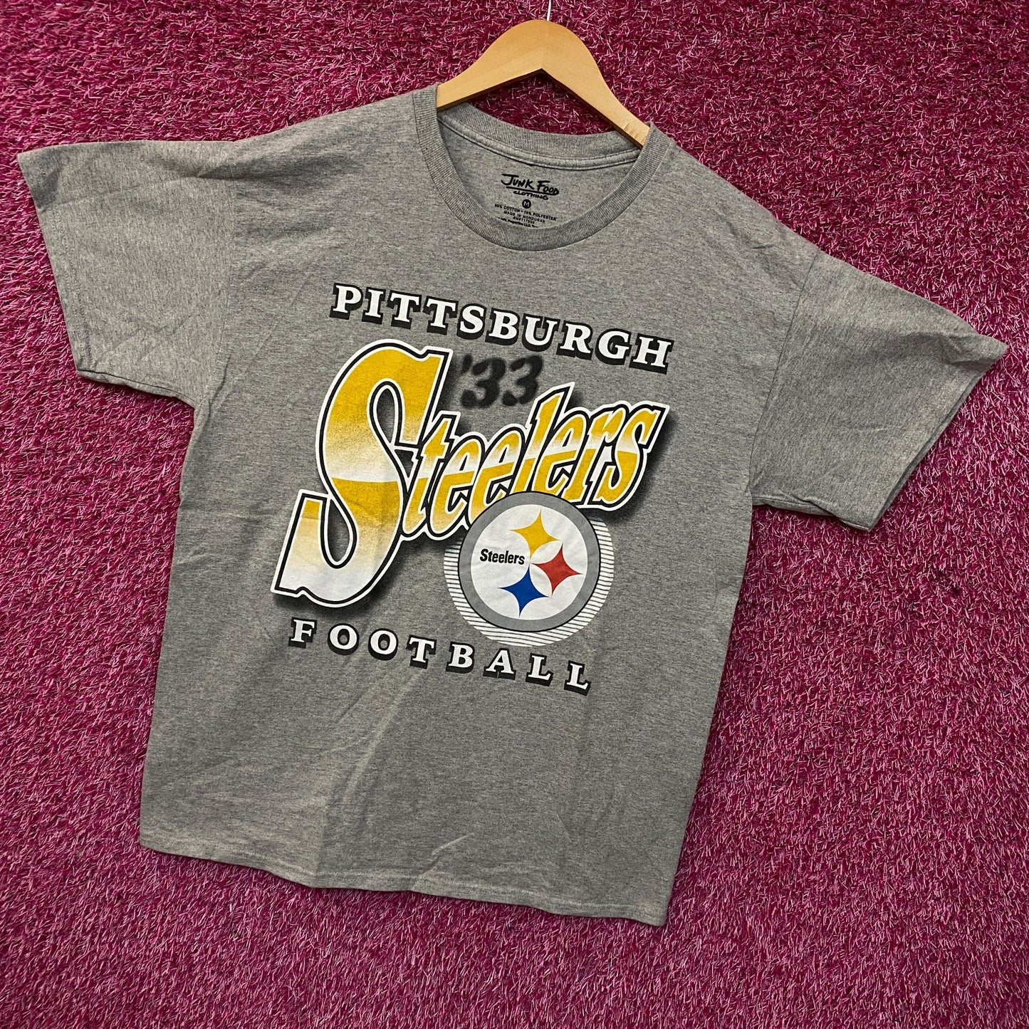 Junk Food Clothing NFL Pittsburgh Steelers Bootleg Flea Market Tee Medium