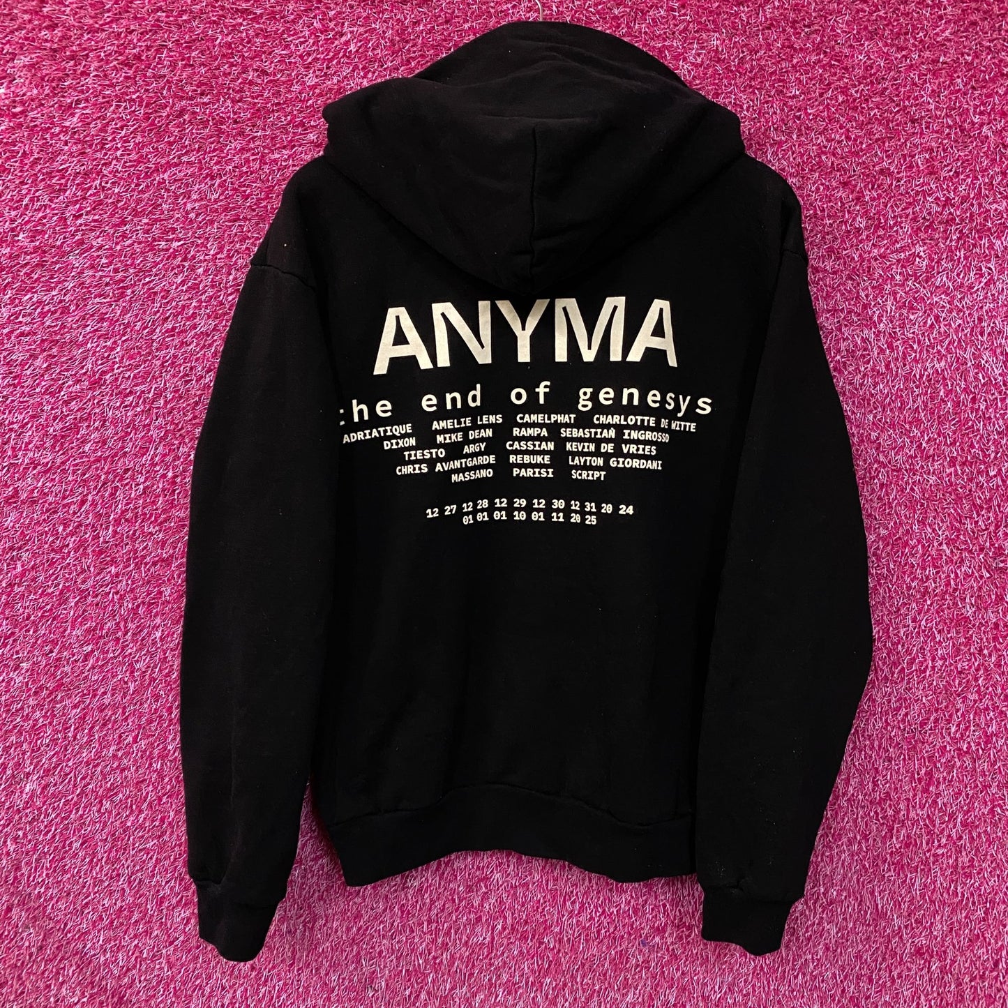 Anyma "The End of Genesys" Black Pullover Hoodie Small