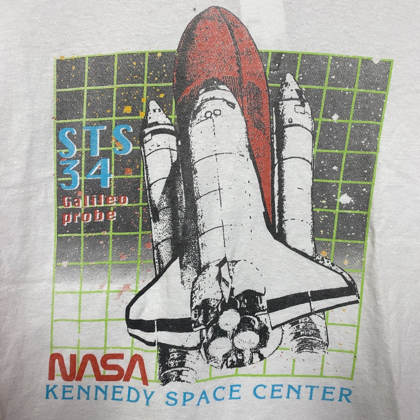 NASA STS-34 Galileo Probe Kennedy Space Center Promo Tee Small