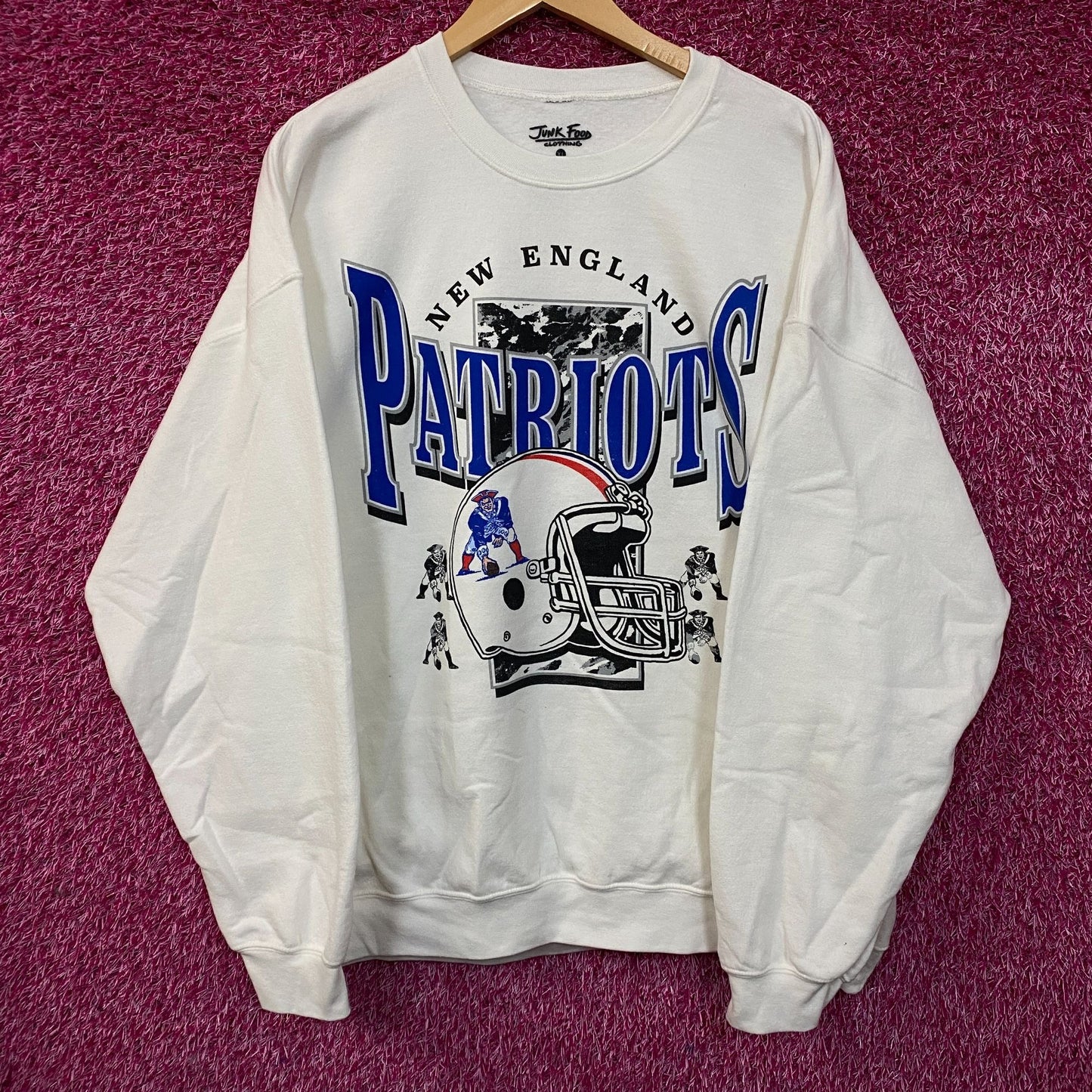 Junk Food Clothing New England Patriots Crewneck Sweatshirt XL