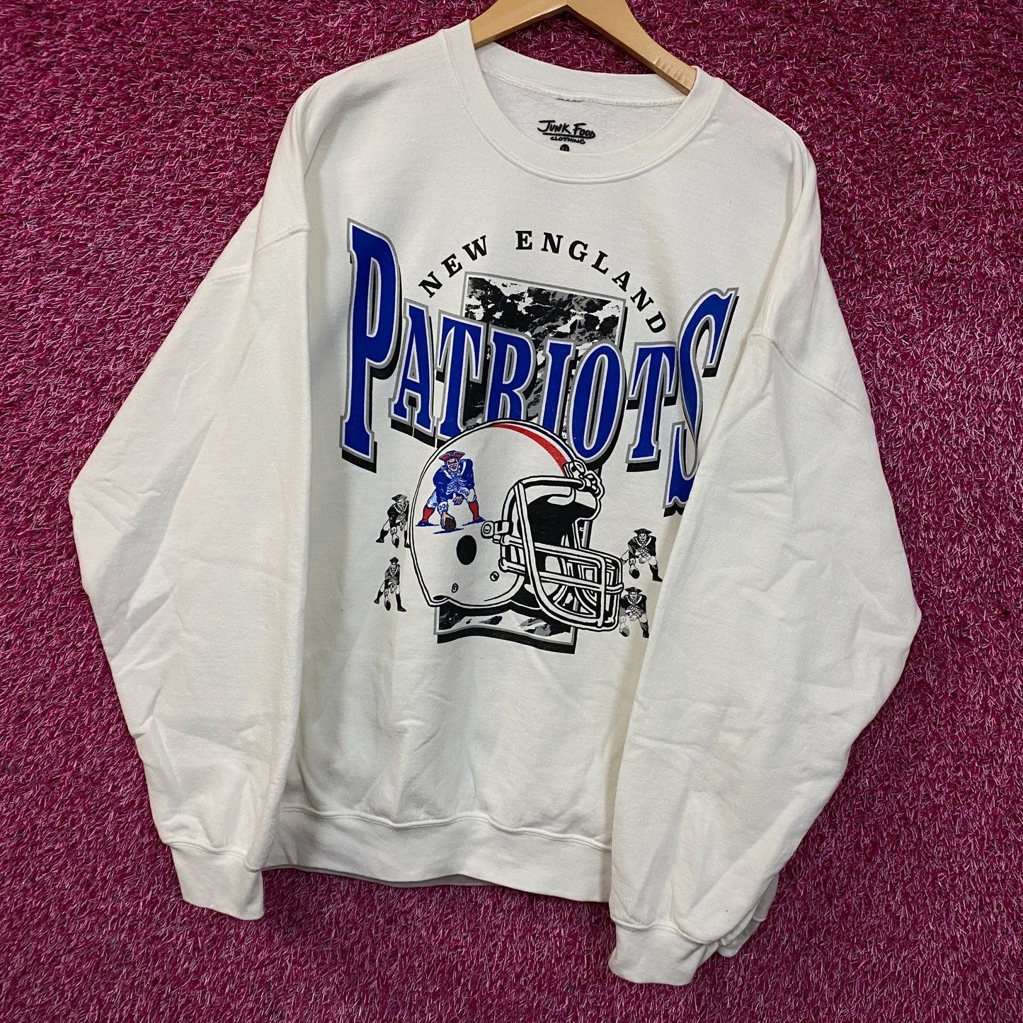 Junk Food Clothing New England Patriots Crewneck Sweatshirt XL