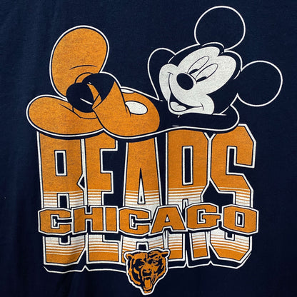 Disney x Junk Food NFL Chicago Bears Mickey Mouse Navy Blue Shirt 2XL