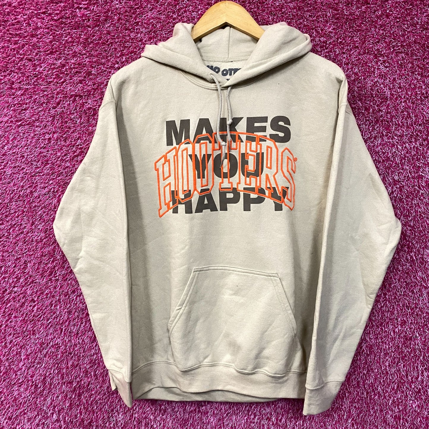 Hooters Makes You Happy Dual-Sided Hoodie Medium