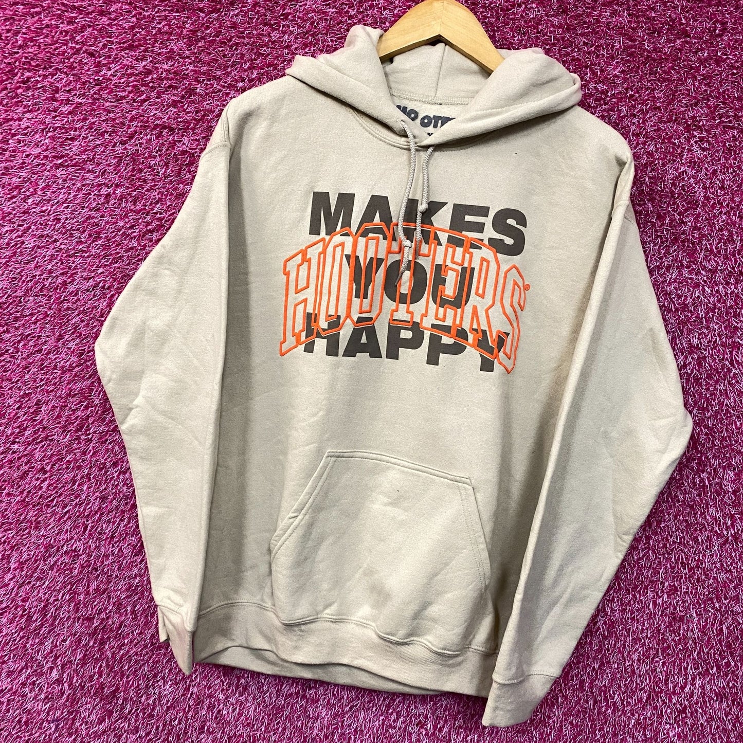 Hooters Makes You Happy Dual-Sided Hoodie Medium