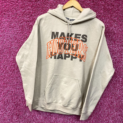 Hooters Makes You Happy Dual-Sided Hoodie Medium